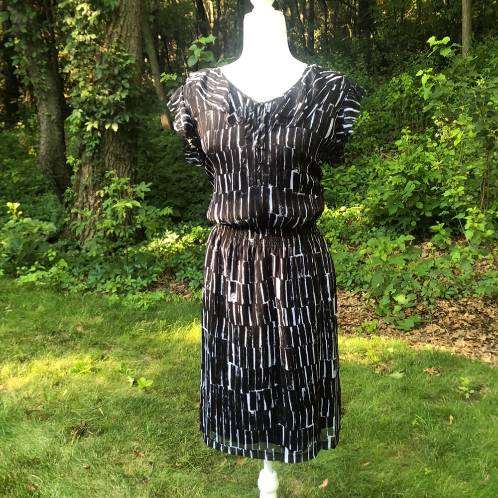 B&W Lightweight DKNY Dress